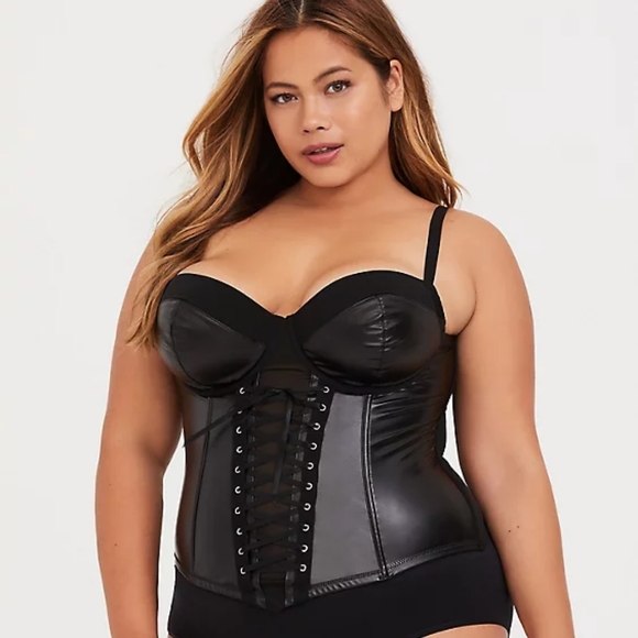 torrid Other - NWT Torrid Black Lace front Bustier Corset, 0x